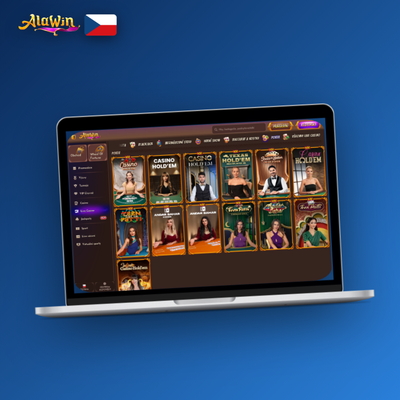 Alawin Casino desktop verze zajišťuje plynulý stream u živého hracího stolu