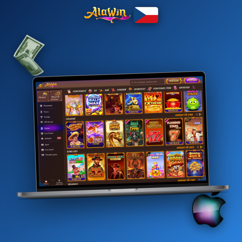 Alawin Casino strategie: pracovní stůl hráče s notebookem, zápisníkem a kávou